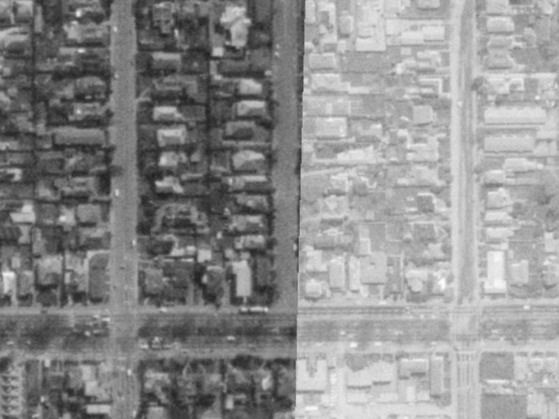 17 Bishop Street from the air, 1975-1979