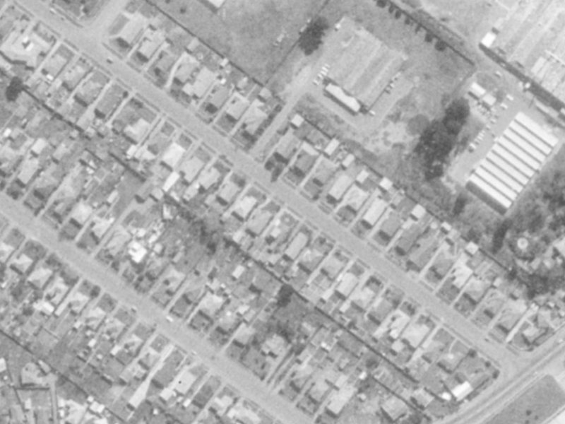 86 Bickerton Street from the air, 1975-1979