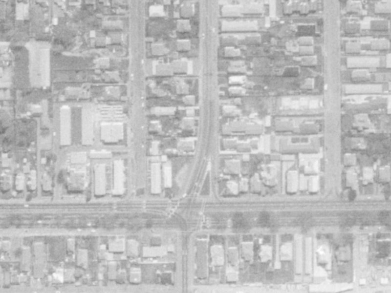 431 Barbadoes Street from the air, 1975-1979