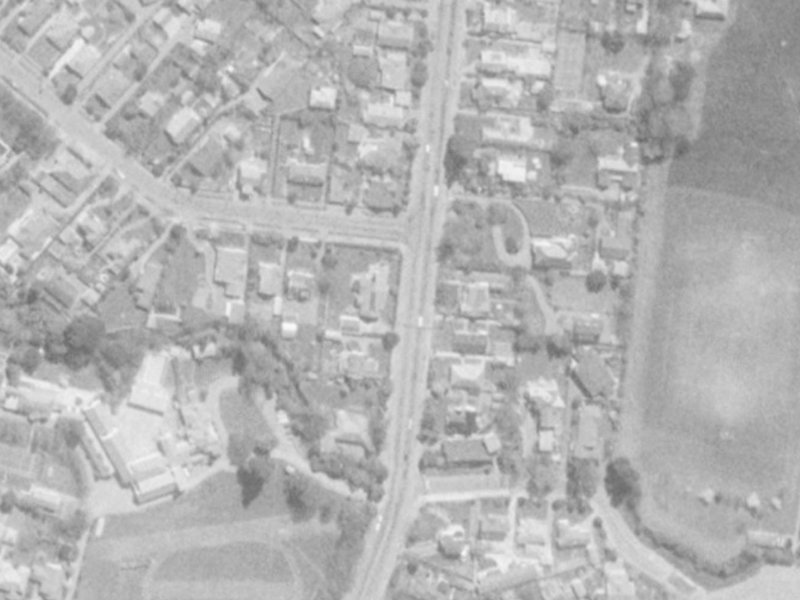 119A Clyde Road from the air, 1975-1979