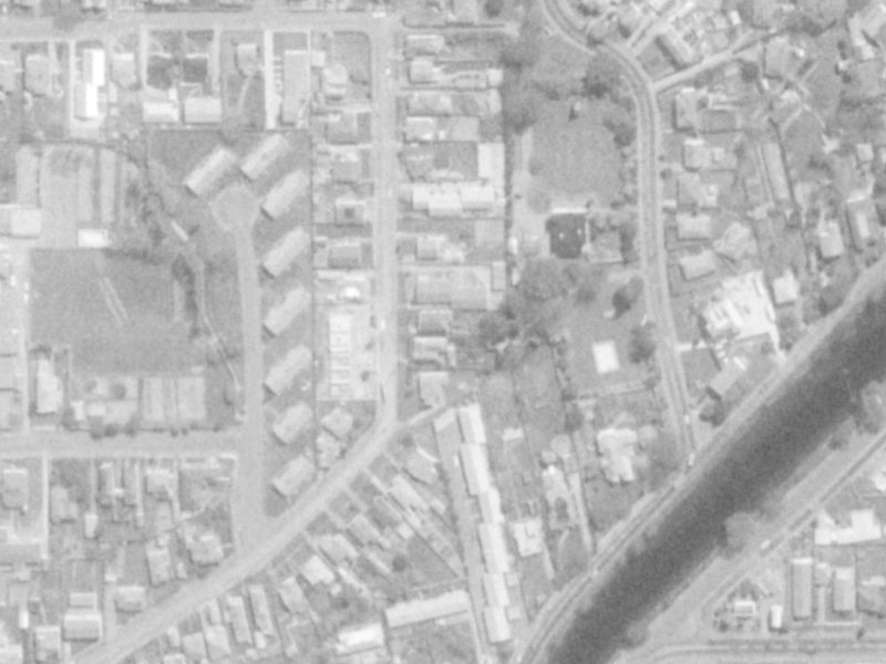 66 Vogel Street from the air, 1975-1979