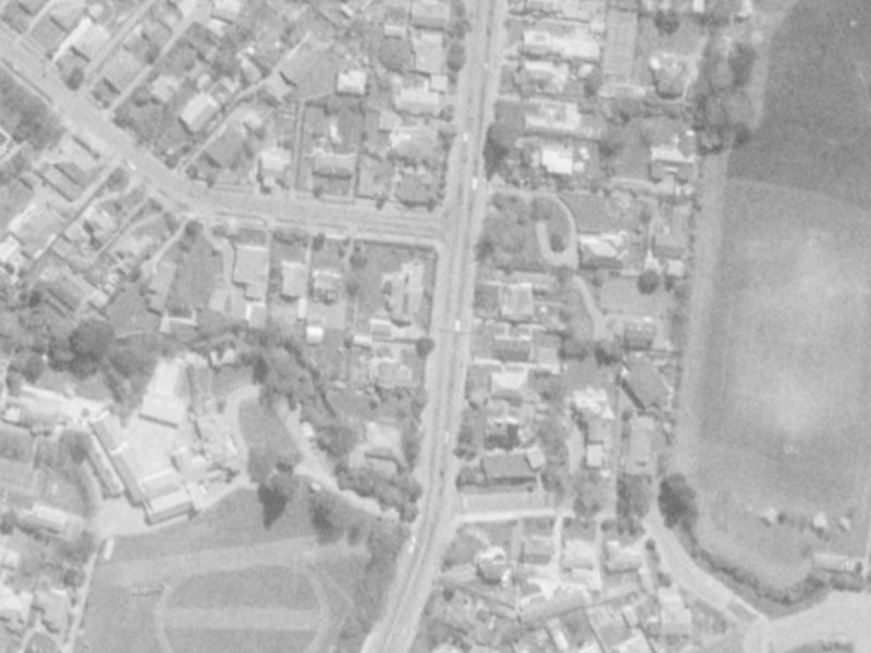 112 Clyde Road from the air, 1975-1979