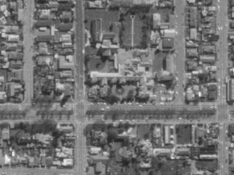 924A Colombo Street from the air, 1975-1979