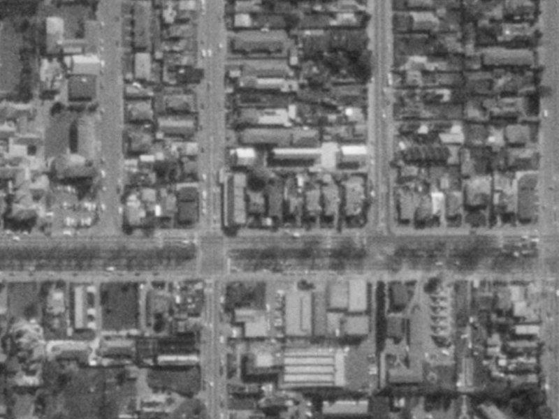 165 Bealey Avenue from the air, 1975-1979