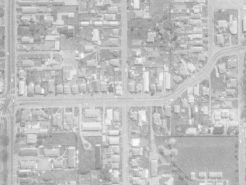 Perth Street from the air, 1975-1979