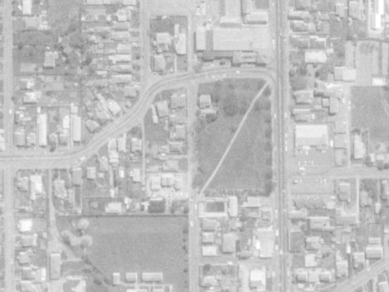 43 Pavitt Street from the air, 1975-1979