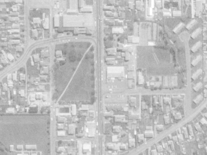 290 Stanmore Road from the air, 1975-1979