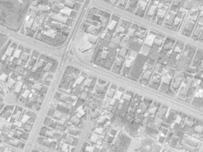 Masham Road from the air, 1975-1979