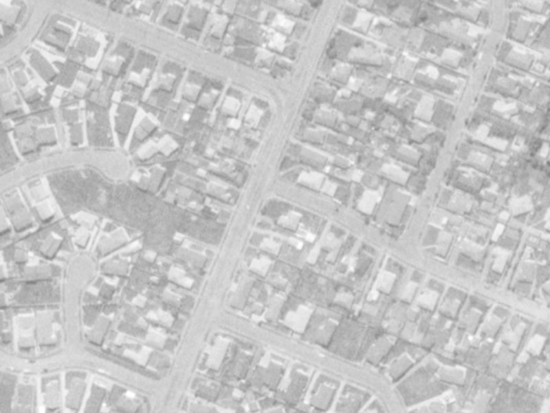 28 Cutts Road from the air, 1975-1979