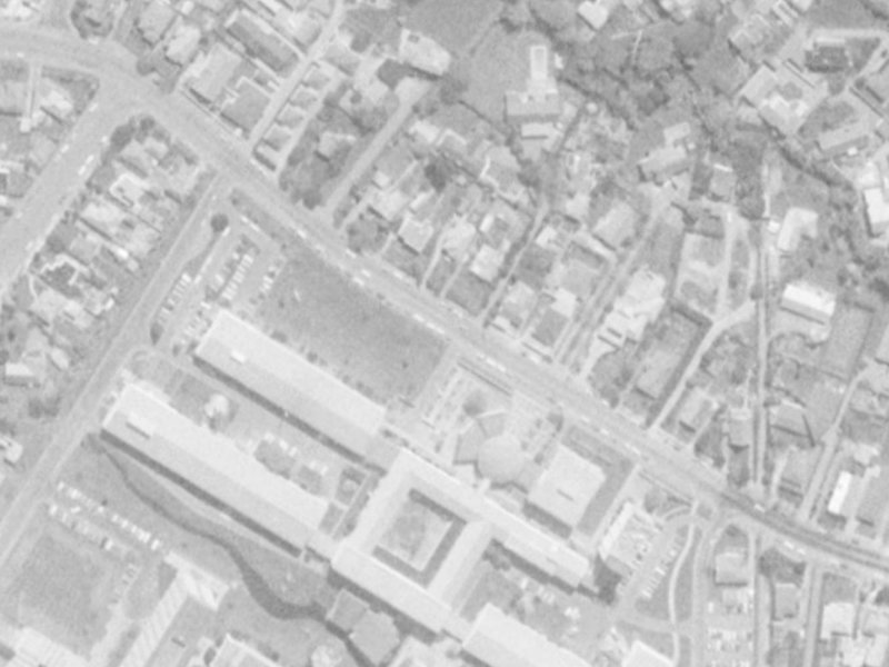 54 Creyke Road from the air, 1975-1979
