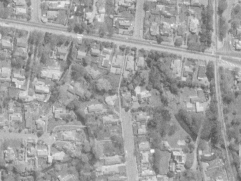 108 Harakeke Street from the air, 1975-1979