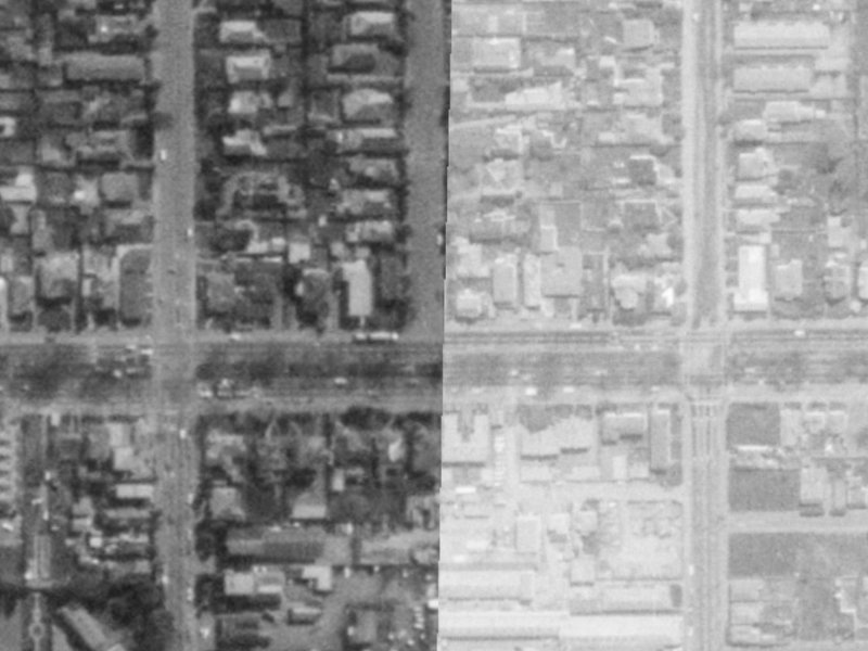 217 Bealey Avenue from the air, 1975-1979