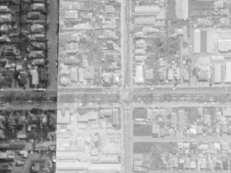 237 Bealey Avenue from the air, 1975-1979