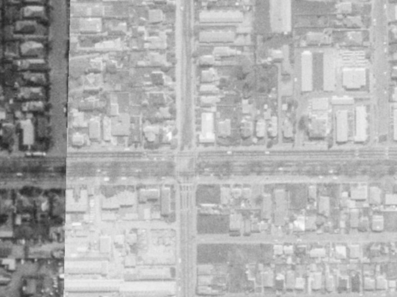 241 Bealey Avenue from the air, 1975-1979