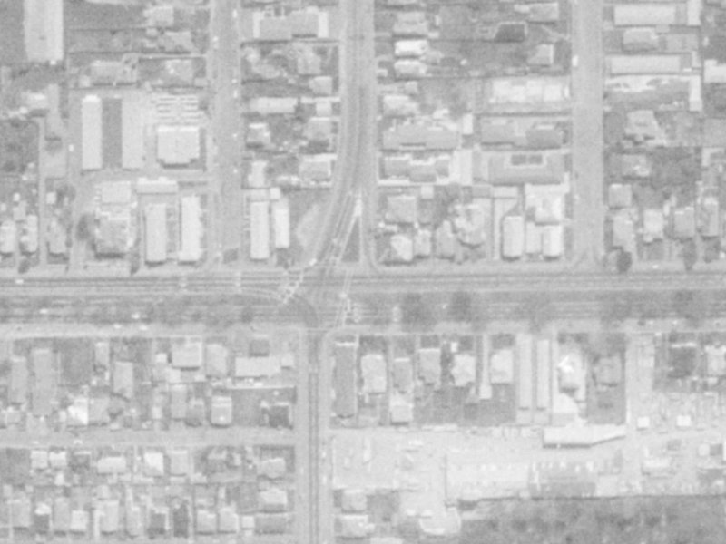 422 Barbadoes Street from the air, 1975-1979