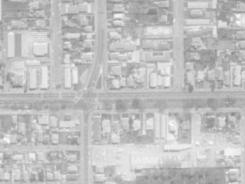 287 Bealey Avenue from the air, 1975-1979