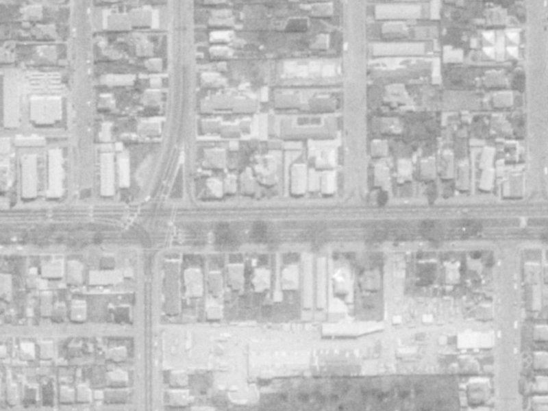 293 Bealey Avenue from the air, 1975-1979