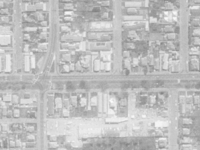 299 Bealey Avenue from the air, 1975-1979