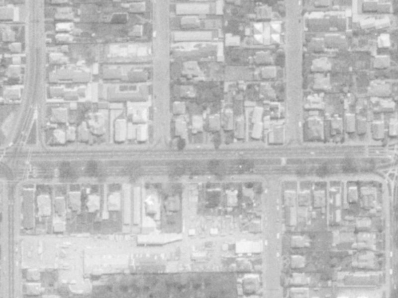 307 Bealey Avenue from the air, 1975-1979