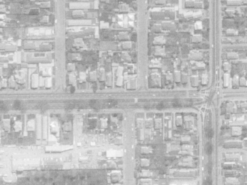 323 Bealey Avenue from the air, 1975-1979