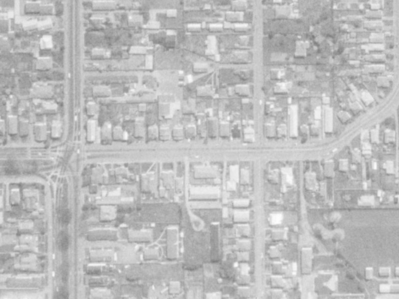 23 London Street from the air, 1975-1979