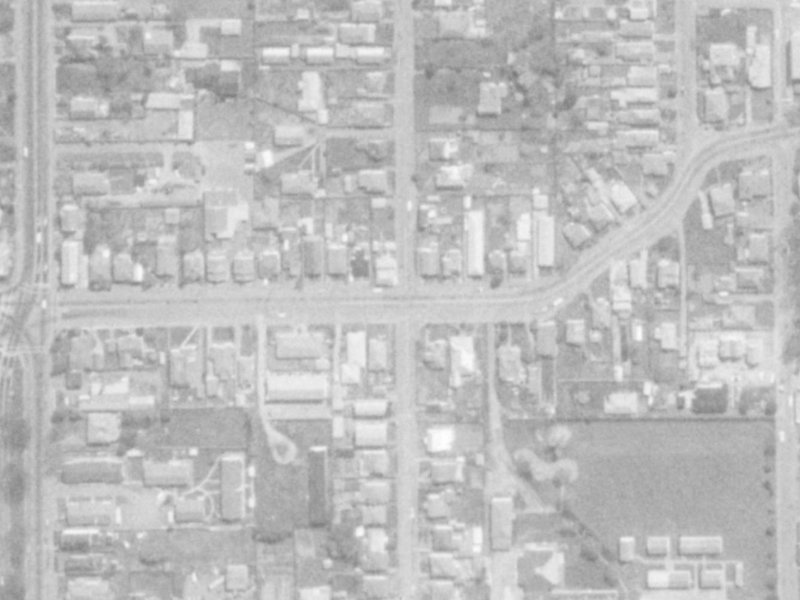 40 Perth Street from the air, 1975-1979