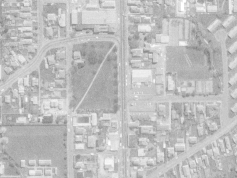 291 Stanmore Road from the air, 1975-1979