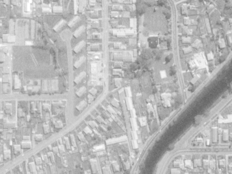 64 Vogel Street from the air, 1975-1979