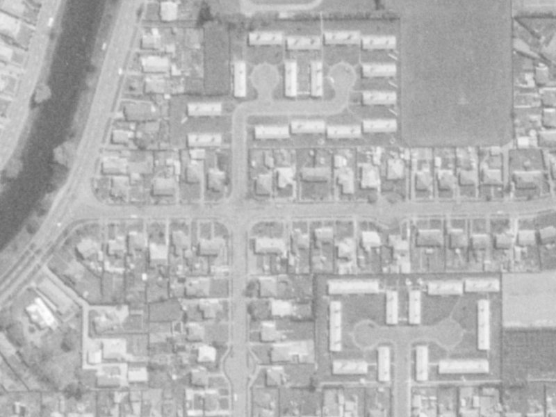21 Torlesse Street from the air, 1975-1979