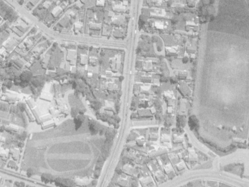 115 Clyde Road from the air, 1975-1979