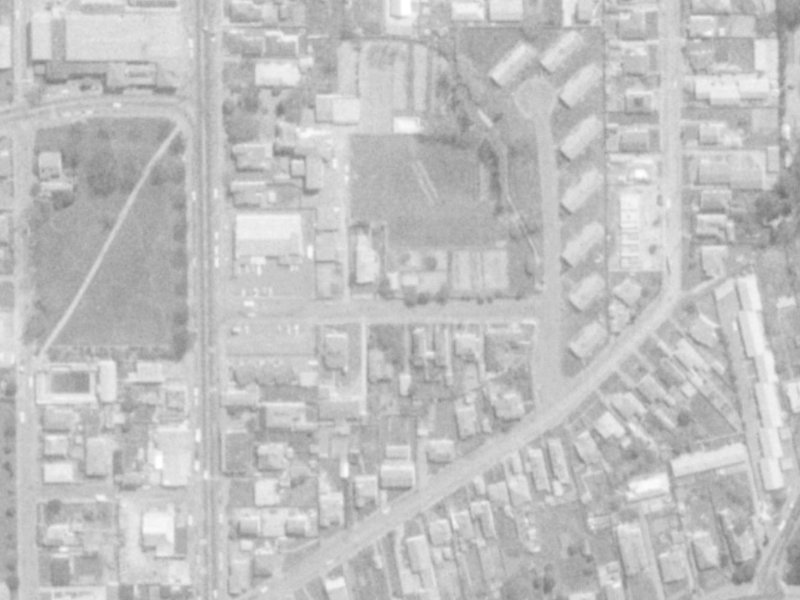 Warwick Street from the air, 1975-1979