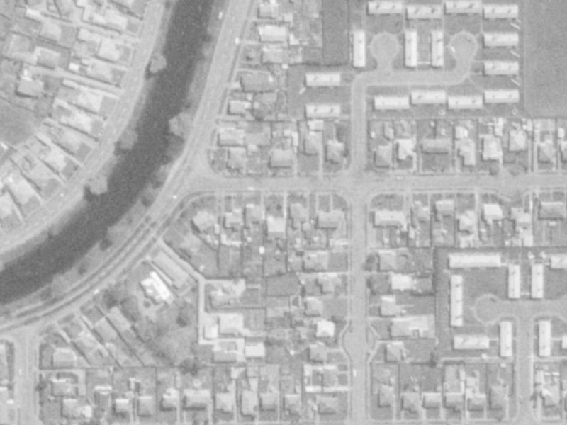 12 Torlesse Street from the air, 1975-1979