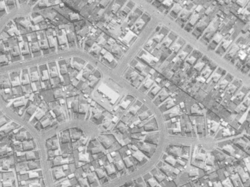 49 Vancouver Crescent from the air, 1975-1979