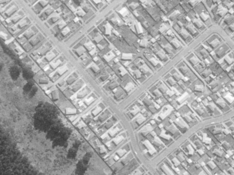 159 Shortland Street from the air, 1975-1979