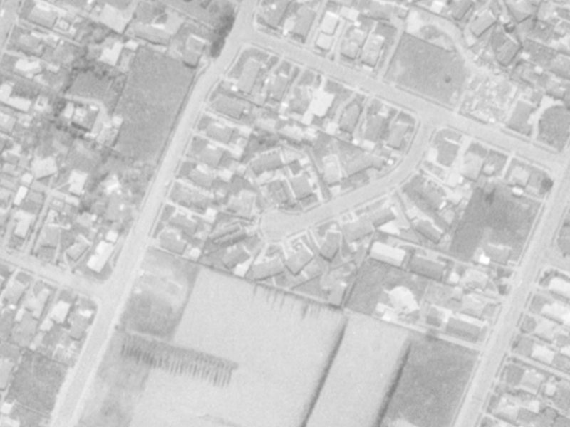 Lombard Place from the air, 1975-1979