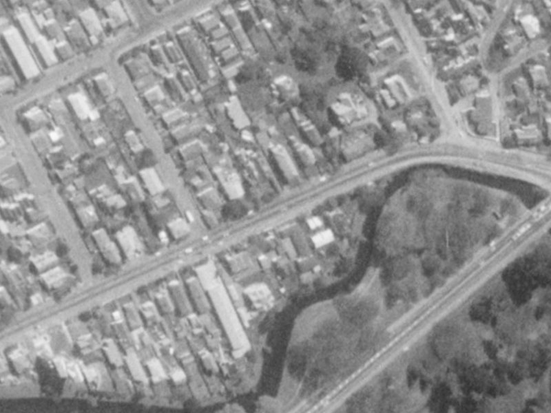 73 Carlton Mill Road from the air, 1975-1979
