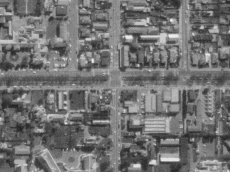 144 Bealey Avenue from the air, 1975-1979