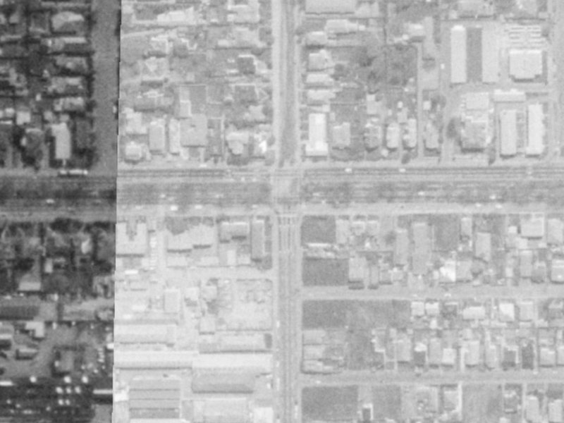 228 Bealey Avenue from the air, 1975-1979