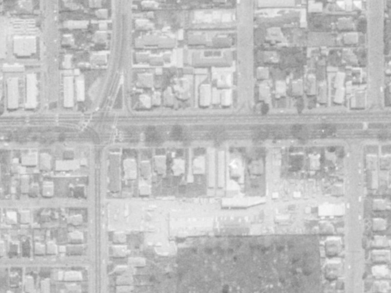 292 Bealey Avenue from the air, 1975-1979