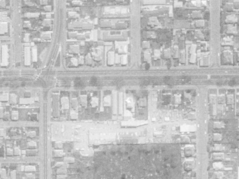 296 Bealey Avenue from the air, 1975-1979