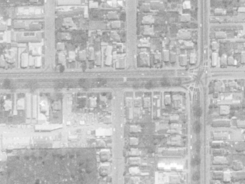 322 Bealey Avenue from the air, 1975-1979