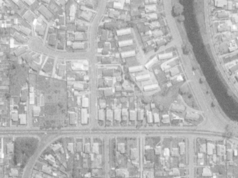 16 Bowie Place from the air, 1975-1979