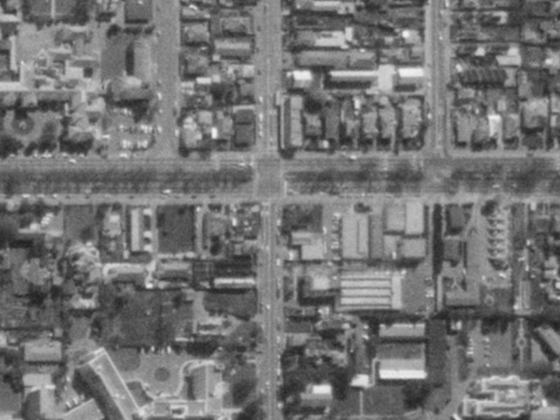 918-914 Colombo Street from the air, 1975-1979