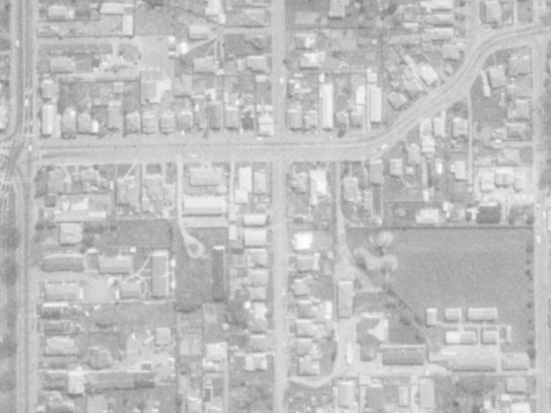 35 Perth Street from the air, 1975-1979