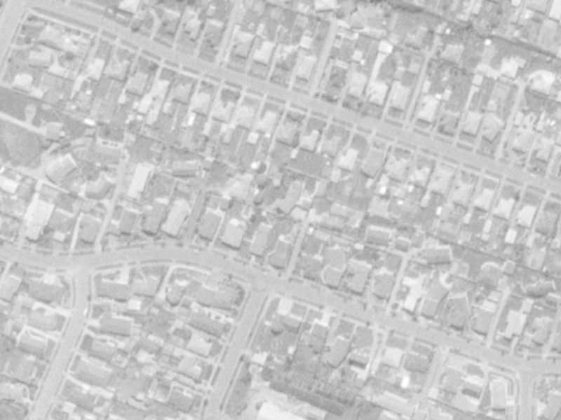 24B Harrowdale Drive from the air, 1975-1979