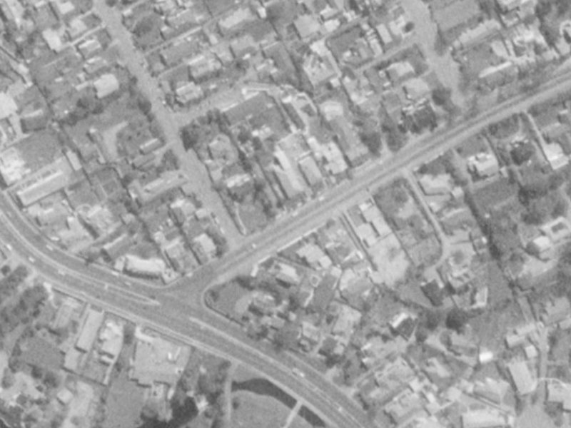 9 Holmwood Road from the air, 1975-1979