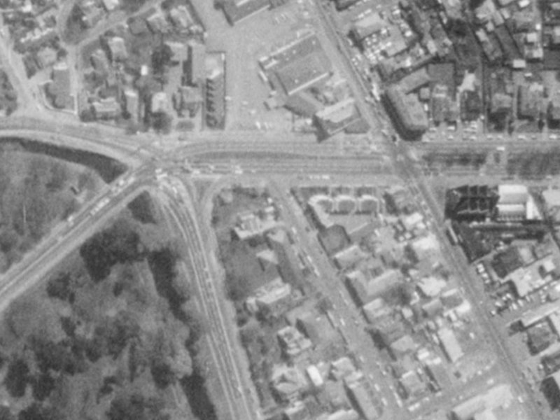21 Dublin Street from the air, 1975-1979