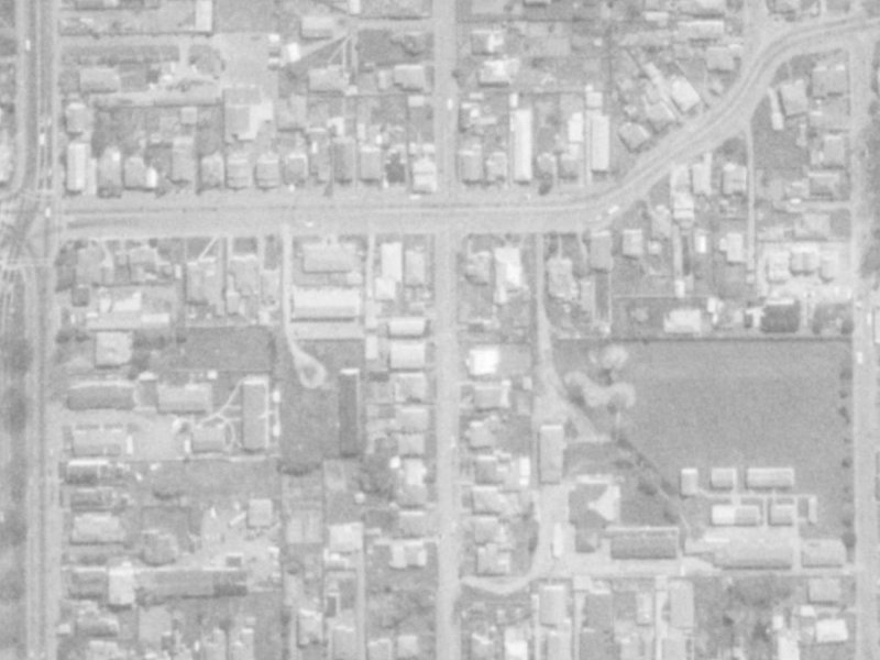 31 Perth Street from the air, 1975-1979