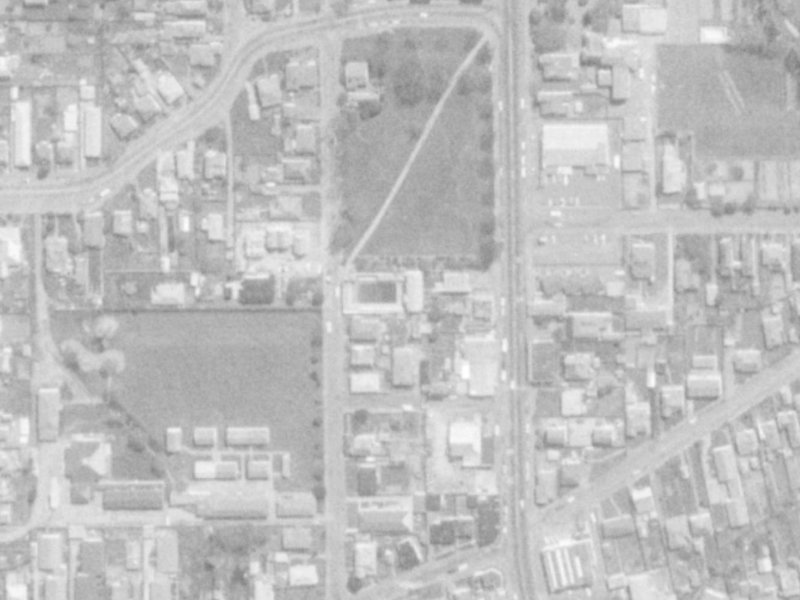24 Pavitt Street from the air, 1975-1979