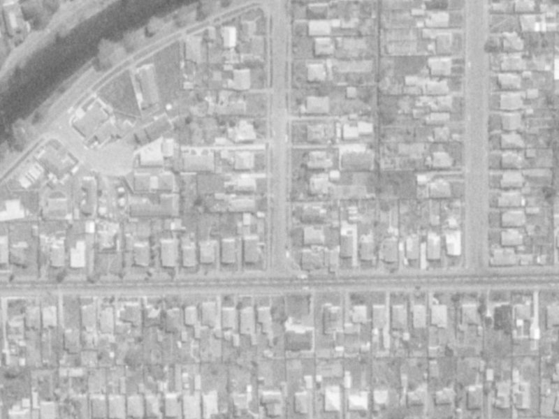 8 Bracken Street from the air, 1975-1979